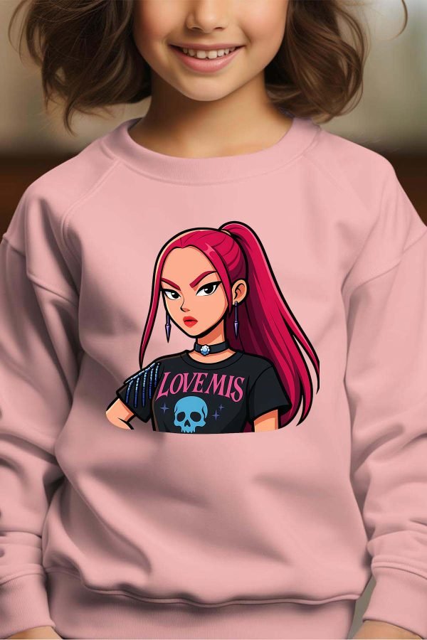 Sweat Col Rond Fille en Gros | Mira Cartoon