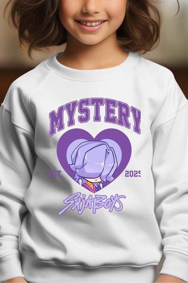 Sweat Col Rond Fille en Gros | Mystery coeur Saja