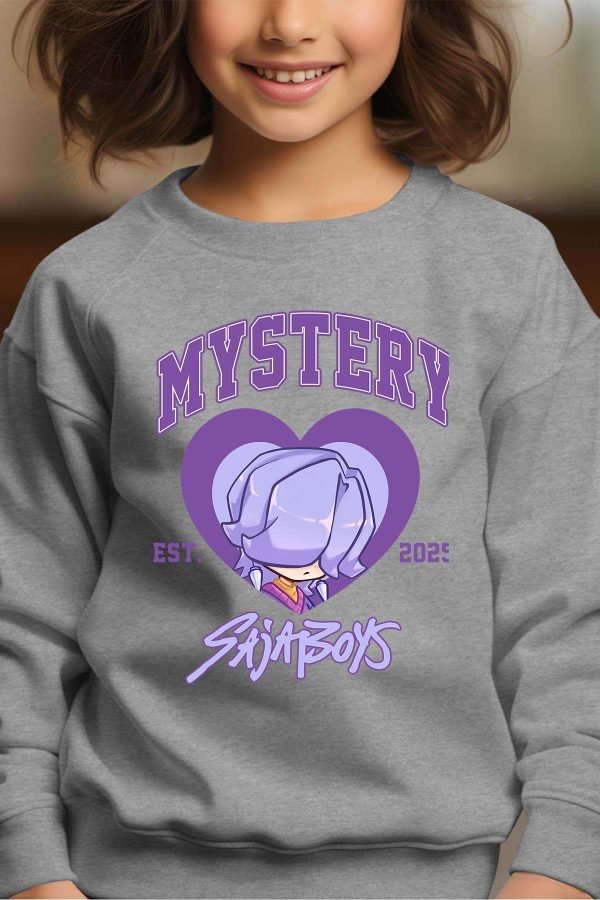 Sweat Col Rond Fille en Gros | Mystery coeur Saja