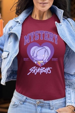 Mystery coeur Saja – Tshirt Femme – Bordeaux