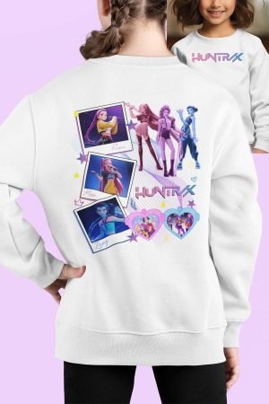 Sweat Col Rond Fille en Gros | Polaroid Huntrix