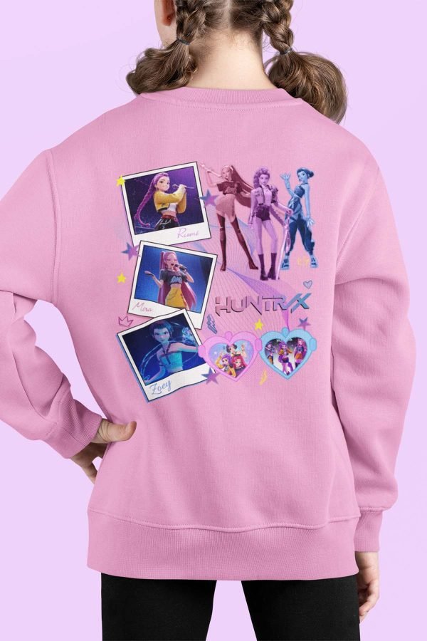 Sweat Col Rond Fille en Gros | Polaroid Huntrix