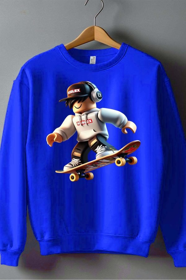 Sweat Col Rond Garçon en Gros | Rob Casquette