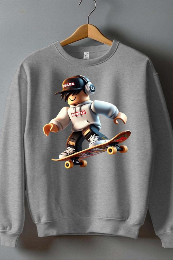 Sweat Col Rond Garçon en Gros | Rob Casquette