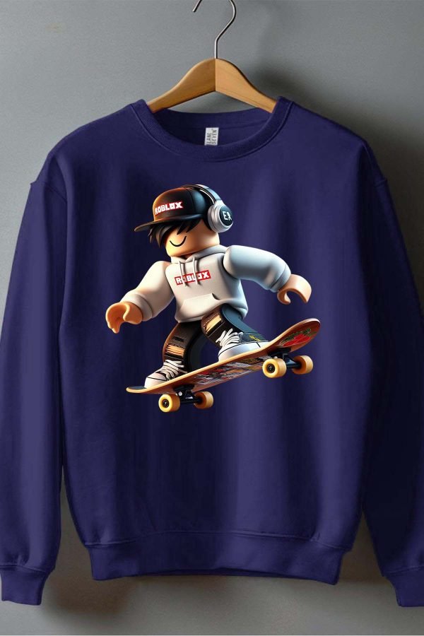 Sweat Col Rond Garçon en Gros | Rob Casquette