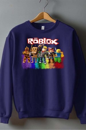 Rob friends – Sweat Col Rond Garçon – Marine