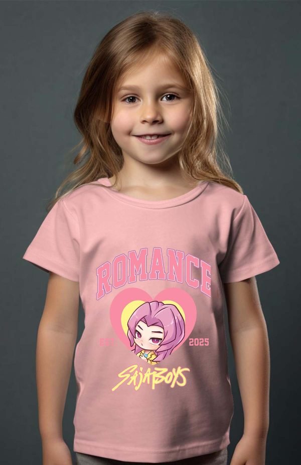 T-shirt Fille en Gros | Romance coeur Saja