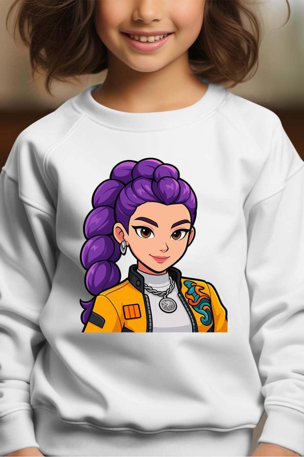 Sweat Col Rond Fille en Gros | Rumi cartoon