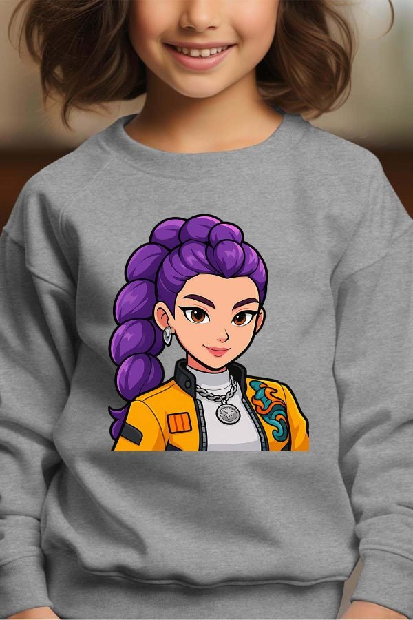 Sweat Col Rond Fille en Gros | Rumi cartoon