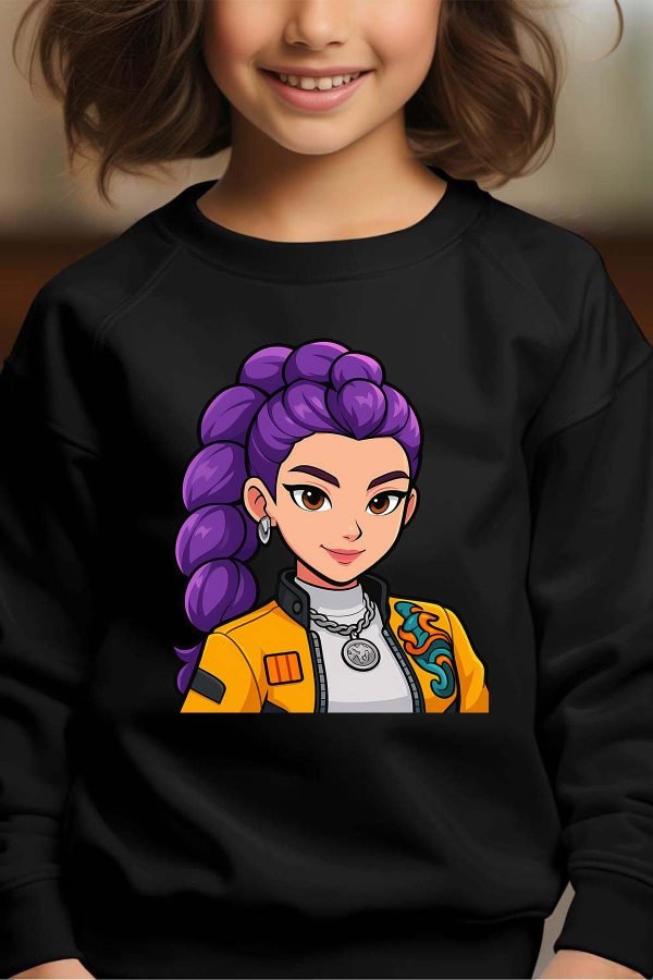 Sweat Col Rond Fille en Gros | Rumi cartoon