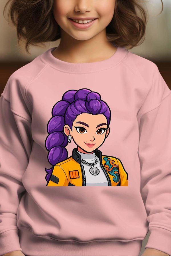 Sweat Col Rond Fille en Gros | Rumi cartoon