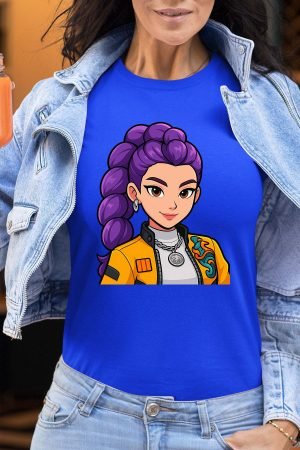 Rumi cartoon – Tshirt Femme – Bleu Roi