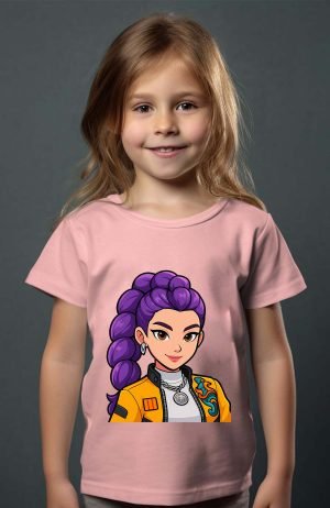 Rumi cartoon – Tshirt Fille – Rose