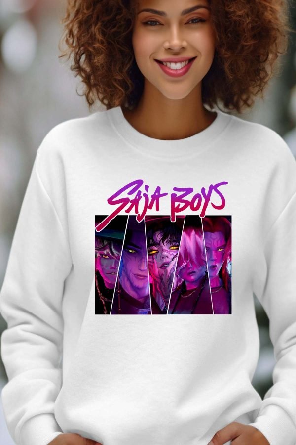 Sweat Col Rond Femme en Gros | Saja Boys Triangle