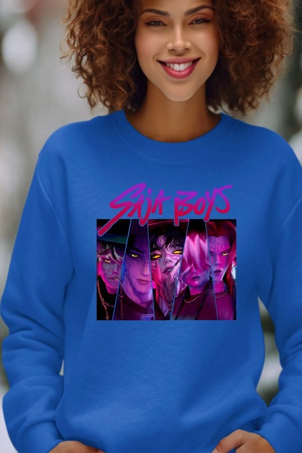 Sweat Col Rond Femme en Gros | Saja Boys Triangle