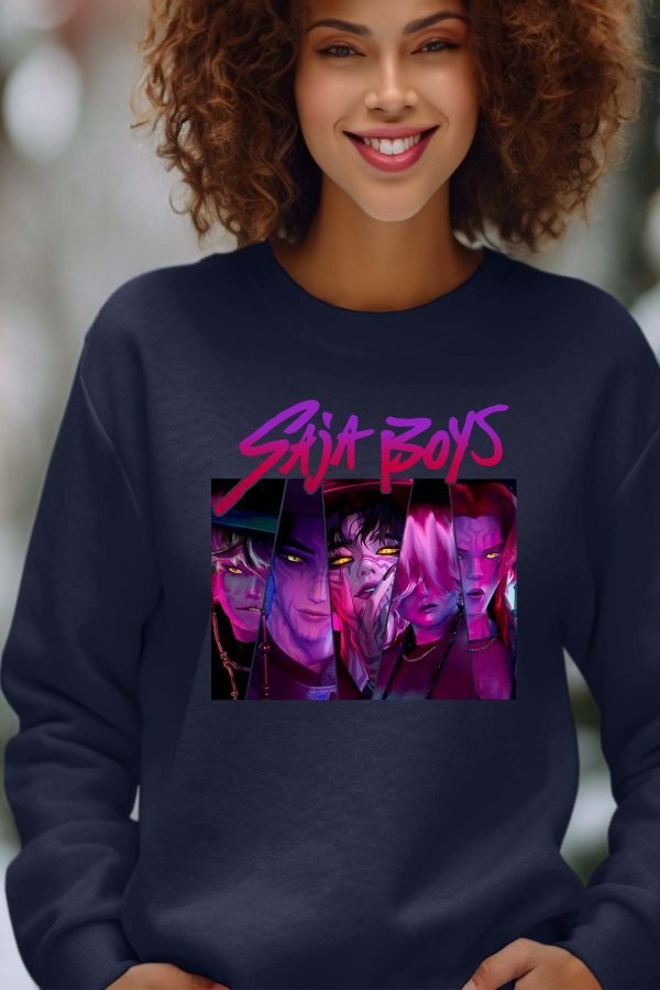 Sweat Col Rond Femme en Gros | Saja Boys Triangle