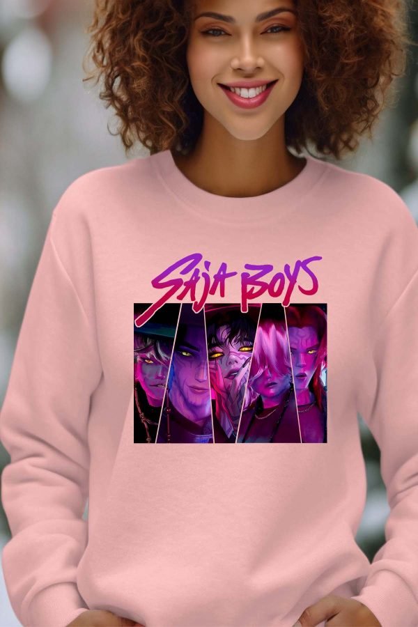 Sweat Col Rond Femme en Gros | Saja Boys Triangle