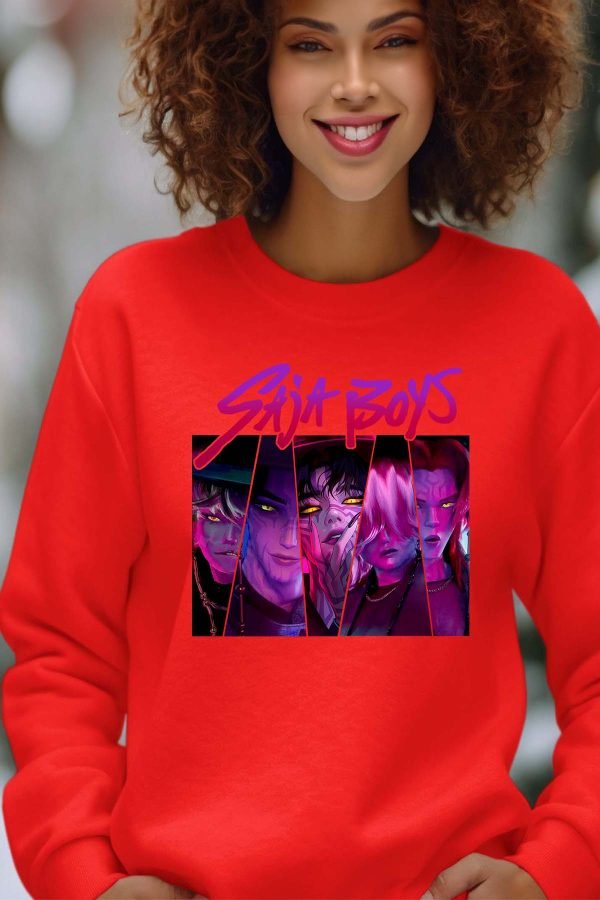 Sweat Col Rond Femme en Gros | Saja Boys Triangle