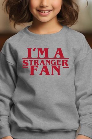 Sweat Col Rond Fille en Gros | Stranger Fan