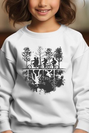 Sweat Col Rond Fille en Gros | Stranger Ombre