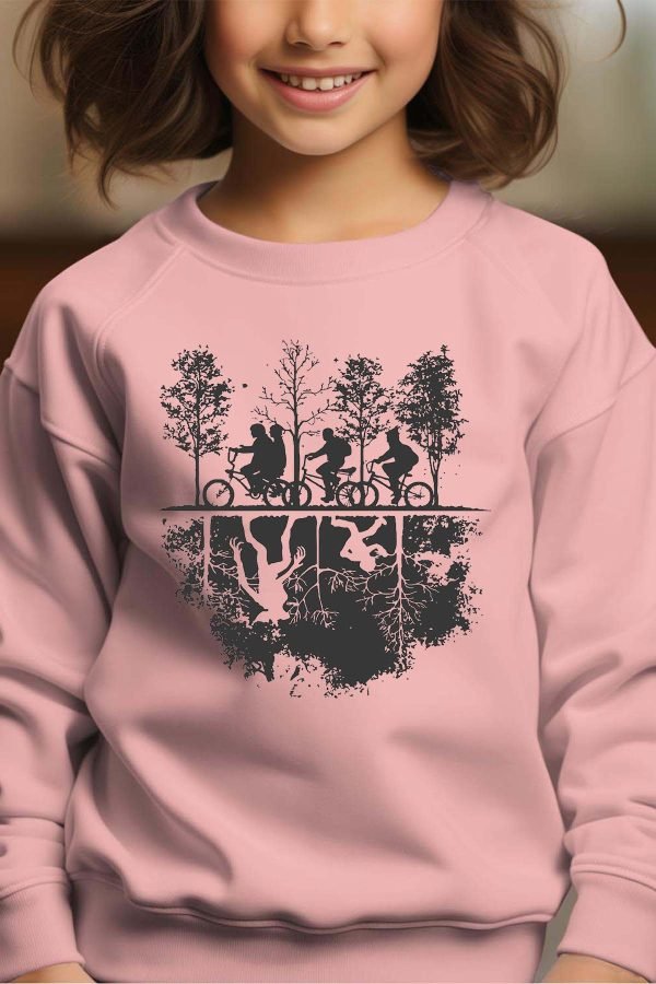 Sweat Col Rond Fille en Gros | Stranger Ombre