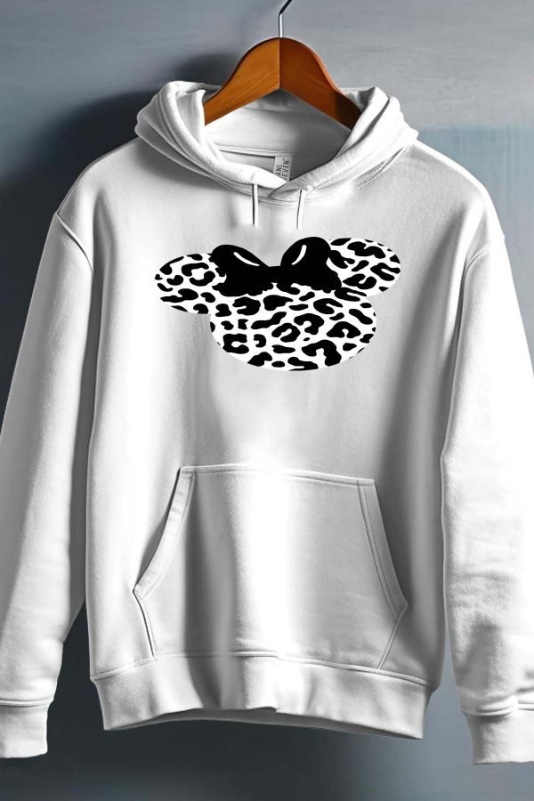 Sweat Capuche Fille en Gros | Tête noir & blanc