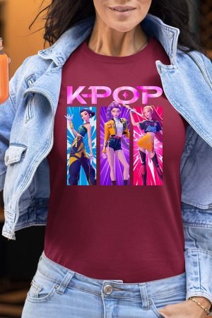 Trio Kpop Rose - Tshirt Femme
