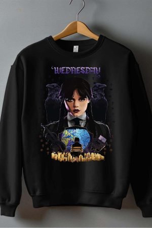 Wed affiche – Sweat Col Rond – Noir