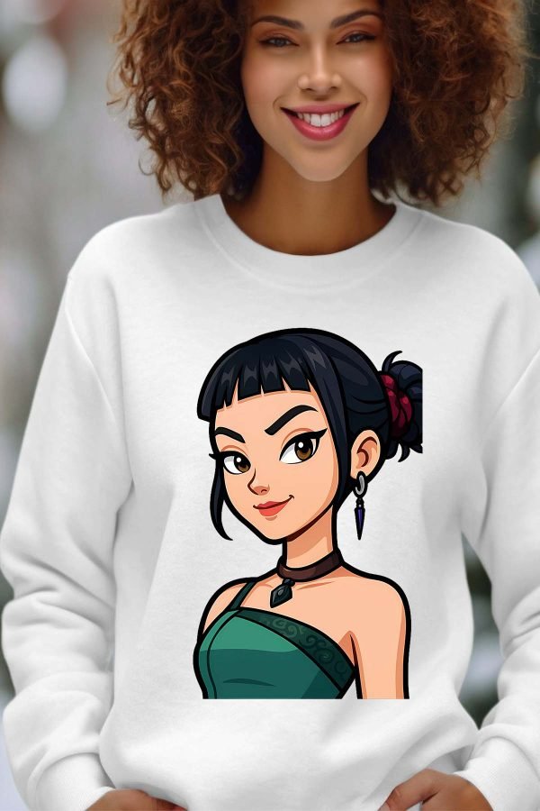 Sweat Col Rond Femme en Gros | Zoey cartoon