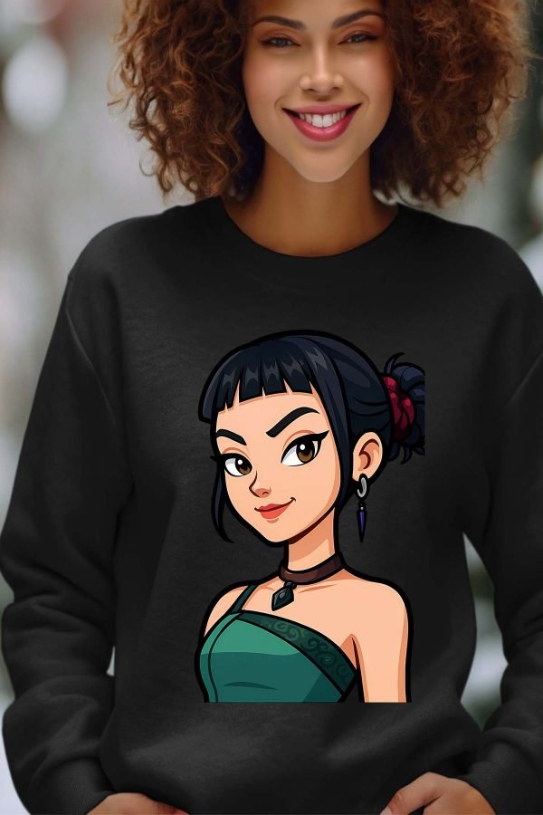 Sweat Col Rond Femme en Gros | Zoey cartoon