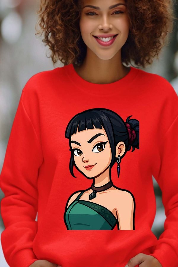 Sweat Col Rond Femme en Gros | Zoey cartoon