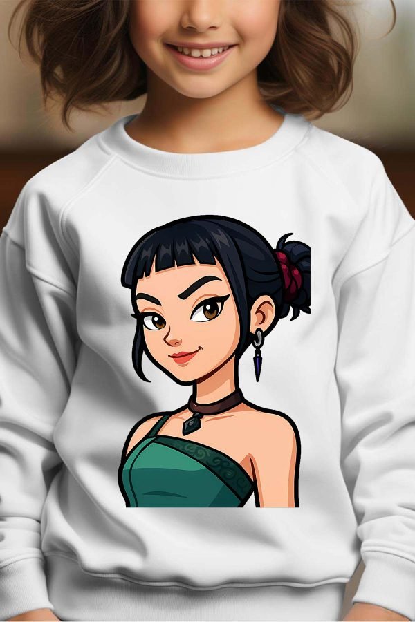 Sweat Col Rond Fille en Gros | Zoey cartoon