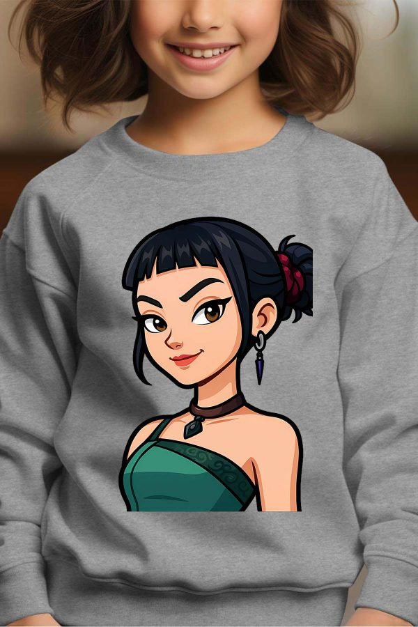 Sweat Col Rond Fille en Gros | Zoey cartoon