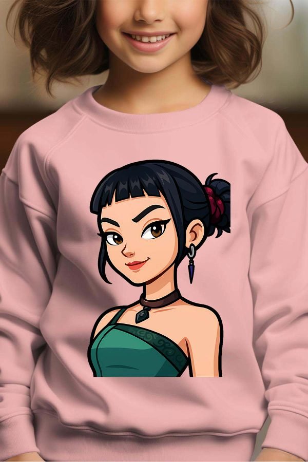 Sweat Col Rond Fille en Gros | Zoey cartoon