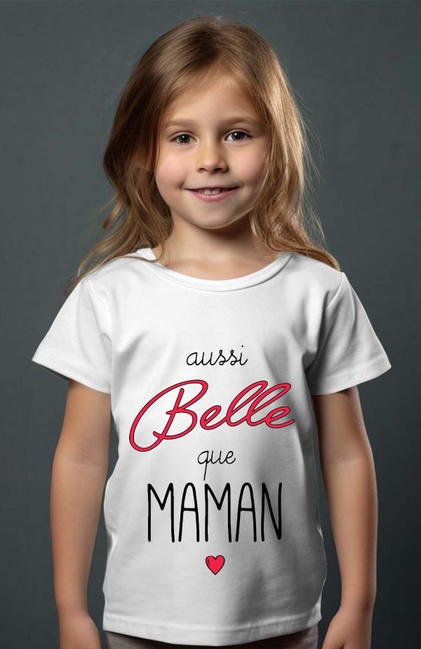 T-shirt Fille en Gros | Aussi belle que maman