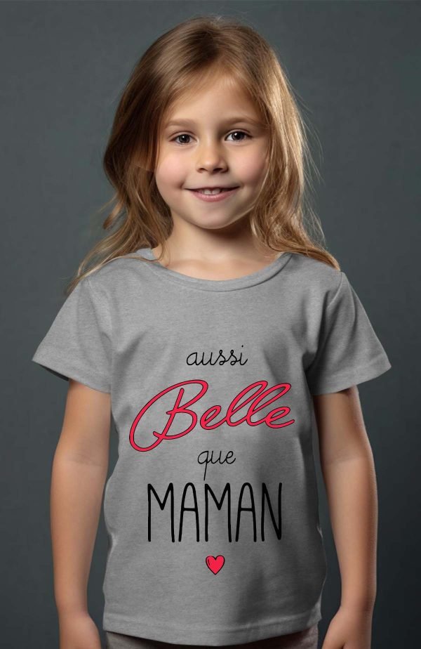 T-shirt Fille en Gros | Aussi belle que maman
