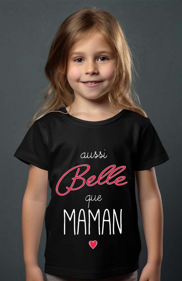 T-shirt Fille en Gros | Aussi belle que maman