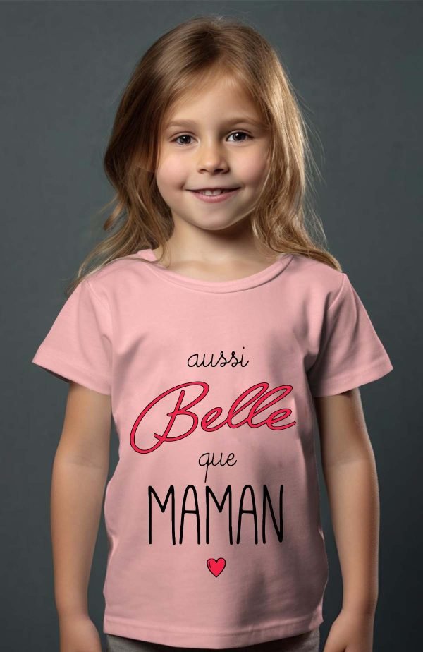 T-shirt Fille en Gros | Aussi belle que maman