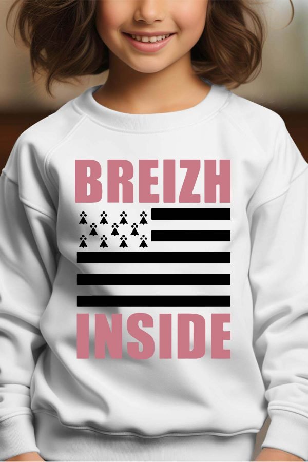 Sweat Col Rond Fille en Gros | Breizh Inside Girl
