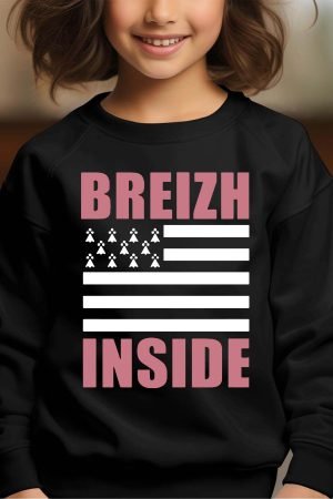 Sweat Col Rond Fille en Gros | Breizh Inside Girl