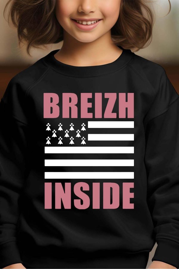 Sweat Col Rond Fille en Gros | Breizh Inside Girl