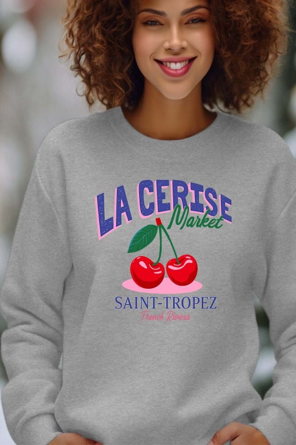 Sweat Col Rond Femme en Gros | Cerise Market