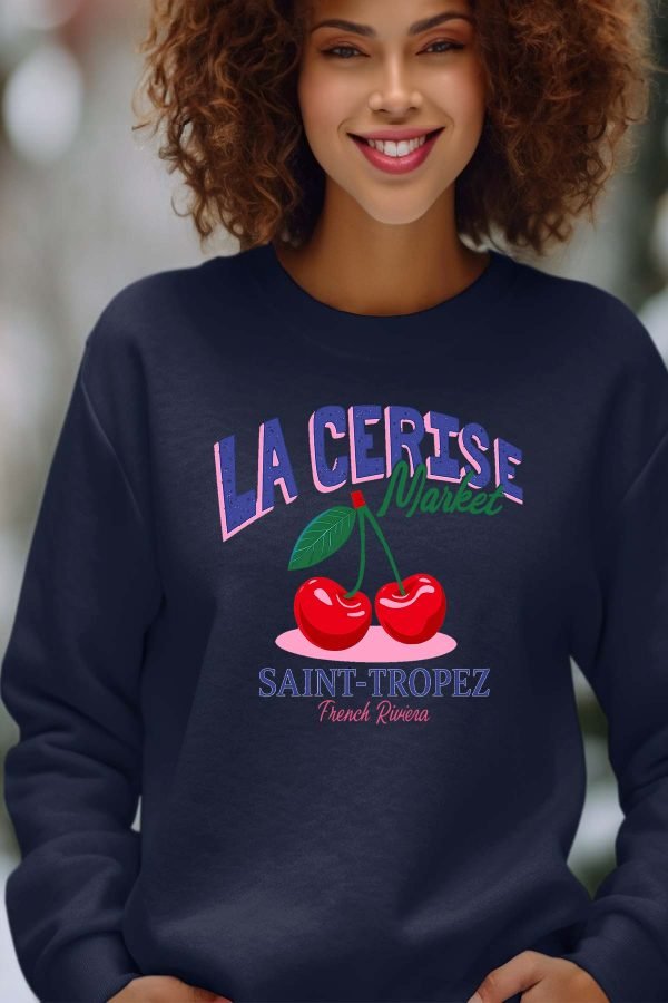 Sweat Col Rond Femme en Gros | Cerise Market