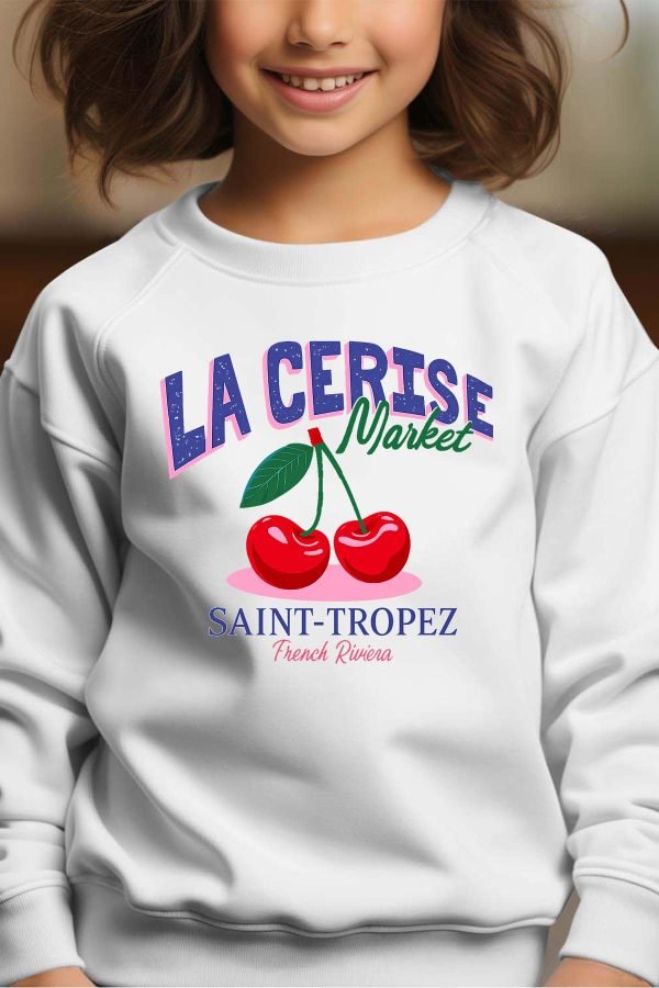 Sweat Col Rond Fille en Gros | Cerise Market