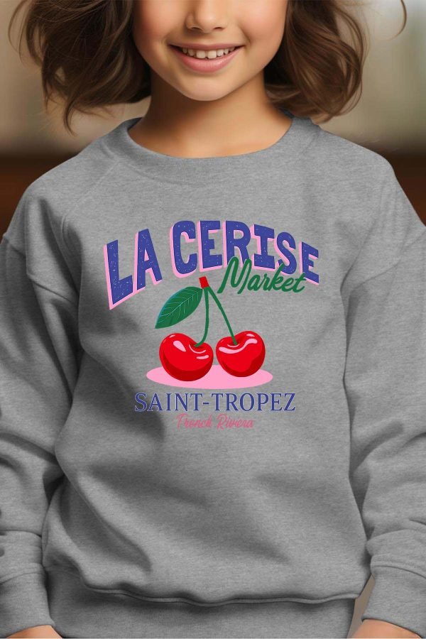 Sweat Col Rond Fille en Gros | Cerise Market