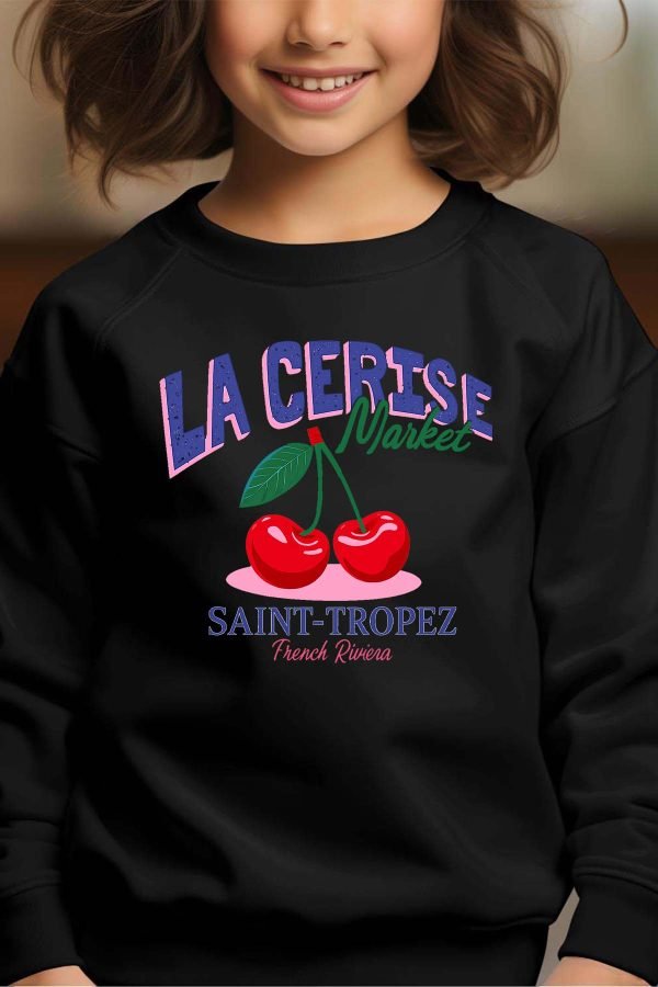 Sweat Col Rond Fille en Gros | Cerise Market