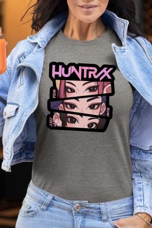 eyes Huntrx – Tshirt Femme – Gris