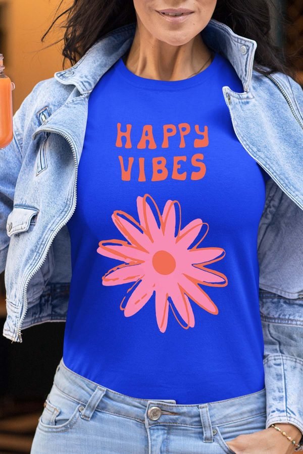 happy vibes fleur - Tshirt Femme