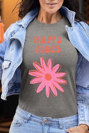 happy vibes fleur - Tshirt Femme