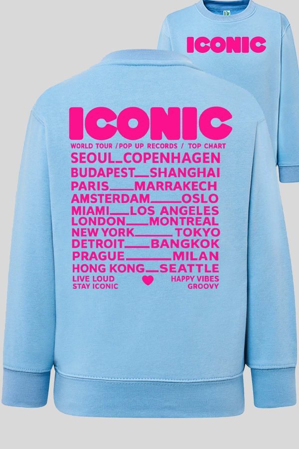 Sweat Col Rond Femme en Gros | Iconic Fluo Rose